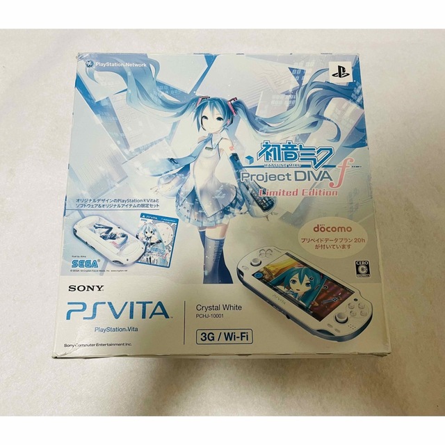 PlayStation Vita(プレイステーションヴィータ)の☆新品同様 本体未使用☆PS Vita PCHJ-10001 初音ミク  エンタメ/ホビーのゲームソフト/ゲーム機本体(家庭用ゲーム機本体)の商品写真