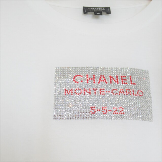 CHANEL(シャネル)のシャネル Tシャツ ラインストーン 半袖Tシャツ レディースのトップス(Tシャツ(半袖/袖なし))の商品写真