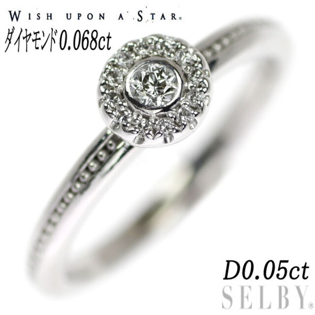 wish upon a star K18WG ダイヤモンド リング 0.068ct D0.05ct レディースのアクセサリー(リング(指輪))の商品写真