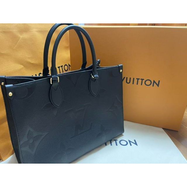 ベビーグッズも大集合 LOUIS VUITTON - 【新品未使用】LOUIS VUITTON オンザゴー MM ブラック トートバッグ