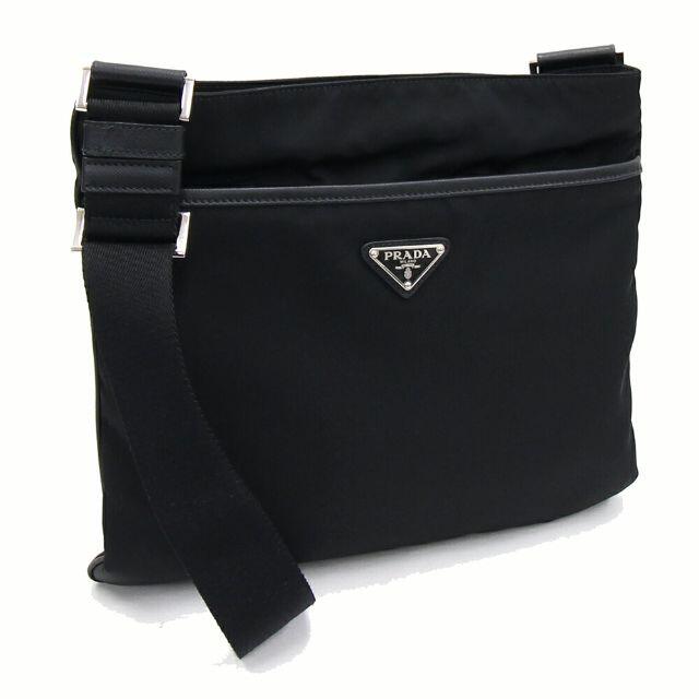 最新作 PRADA - プラダ ショルダーバッグ 2VH053 ブラック レザー