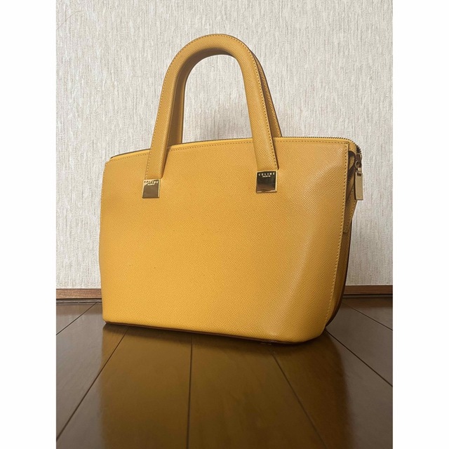 ◇ CELINE セリーヌ ヴィンテージ 2wayハンドバッグ イエローカラー-