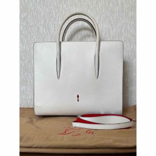 クリスチャンルブタン(Christian Louboutin)のクリスチャンルブタン パロマ スタッズ 2way トートバッグ 希少の白(トートバッグ)