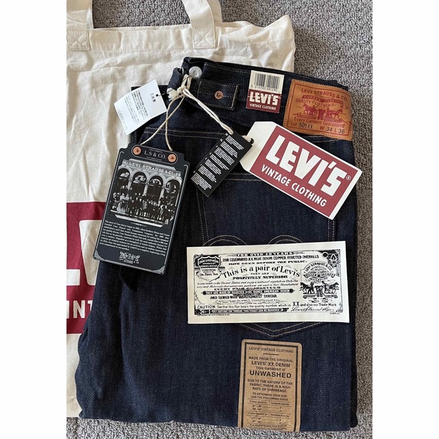 LEVI'S  LVC 15 501 XX 米国製　W 34Ｌ36 新品未使用