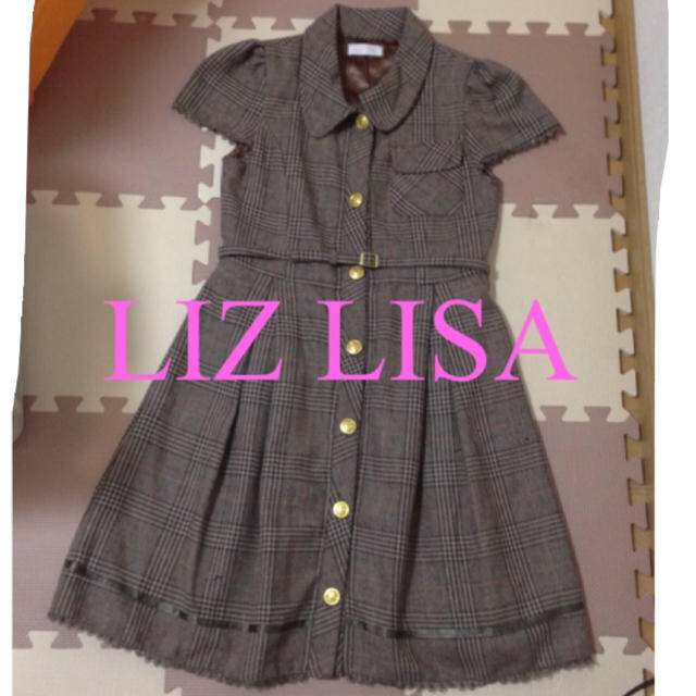 Liz Lisa Liz Lisa 茶色チェックワンピースの通販 By 値下げはコメントして下さい リズリサならラクマ