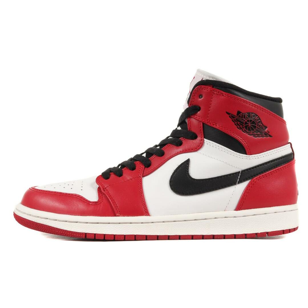 NIKE ナイキ AIR JORDAN 1 RETRO HIGH CHICAGO (2012年製 / 332550-163) エアジョーダン1 レトロ ハイ シカゴ ホワイト バーシティレッド サイズ：US8 26.0cm スニーカー【メンズ】