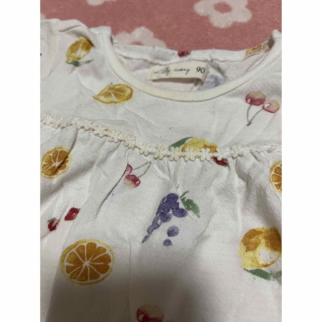 キムラタン(キムラタン)のリリーアイボリー タンクトップ 90 キッズ/ベビー/マタニティのキッズ服女の子用(90cm~)(Tシャツ/カットソー)の商品写真