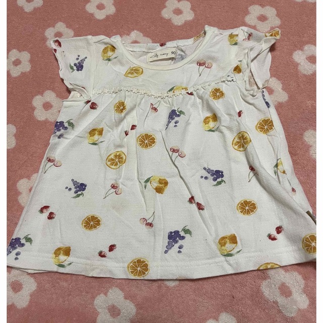 キムラタン(キムラタン)のリリーアイボリー タンクトップ 90 キッズ/ベビー/マタニティのキッズ服女の子用(90cm~)(Tシャツ/カットソー)の商品写真