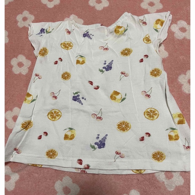 キムラタン(キムラタン)のリリーアイボリー タンクトップ 90 キッズ/ベビー/マタニティのキッズ服女の子用(90cm~)(Tシャツ/カットソー)の商品写真