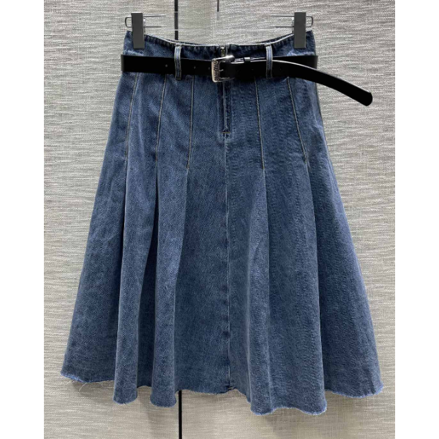 miumiu - MIUMIU デニムスカート ベルト付きの通販 by dmoon's shop 