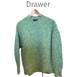 ドゥロワー(Drawer)のドゥロワー drawer ウール　カシミヤ　ミックスニット　グリーン✨(ニット/セーター)