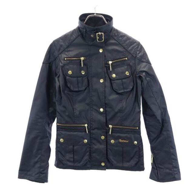 バブアー フェイク レザージャケット 6 黒 Barbour レディース   【230228】