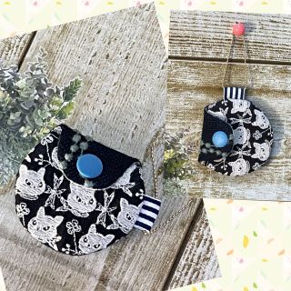 ハンドメイド　ミニコインケース　ミニポーチ  pjcクロッチくん　ミナペルホネン(財布)