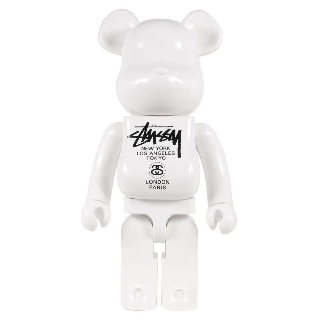 STUSSY ステューシー フィギュア ×MEDICOM TOY メディコム・トイ BE@RBRICK ベアブリック 1000% ワールドツアー 2006年モデル ホワイト 1000% シンプル ブランド 【メンズ】【美品】【R039】