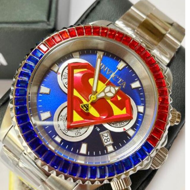 【2022春夏新色】 新作★DC Superman★スイス製クロノグラフ★Invicta Comics 腕時計(アナログ)