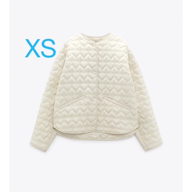 新品 ハート キルティングジャケット zara - ノーカラージャケット
