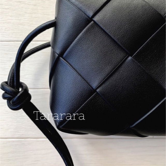 ●leather largeBraided バック BLACK●本革 レディースのバッグ(ショルダーバッグ)の商品写真