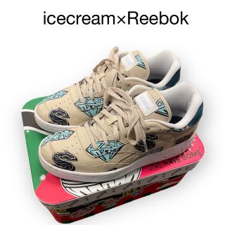 アイスクリーム(ICE CREAM)の美品　ice cream×Reebok スニーカー　27cm ストリート　古着(スニーカー)