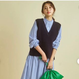 JUSGLITTY - ジャスグリッティ ニットドッキングワンピースの通販 by ...
