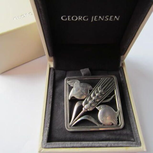 ブローチ♯250 麦と小鳥 ジョージジェンセン /GEORG JENSEN-