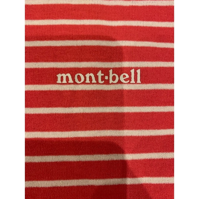 mont bell(モンベル)のキャンプなどに❗️mont-bell ボーダーロンT 140サイズ キッズ/ベビー/マタニティのキッズ服女の子用(90cm~)(Tシャツ/カットソー)の商品写真