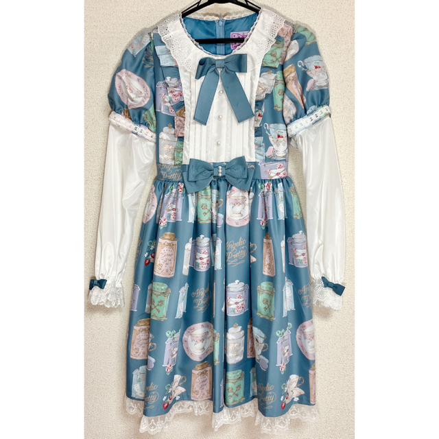 Angelic Pretty ハート ワンピース カチューシャ 水色