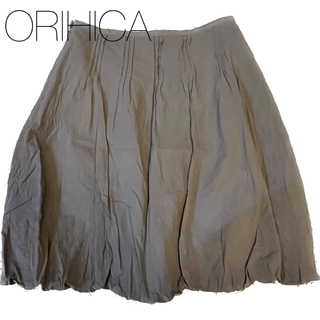 オリヒカ(ORIHICA)のORIHICA オリヒカ　バルーンスカート　カーキ色(ひざ丈スカート)