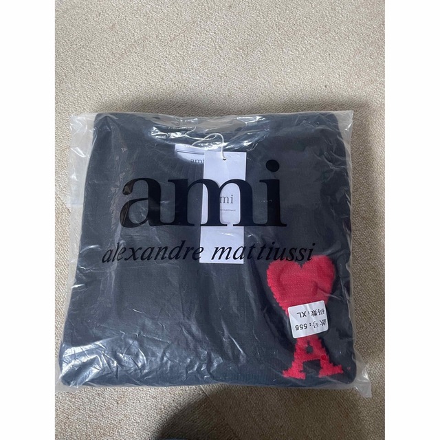 ami - Amiparis 黒ニット セーター 男女共用の通販 by ♔.゚|アミなら
