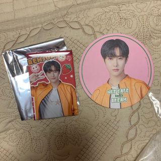 NCT DREAM Cafe ロンジュン ランダム缶バッジ＆コースター(アイドルグッズ)