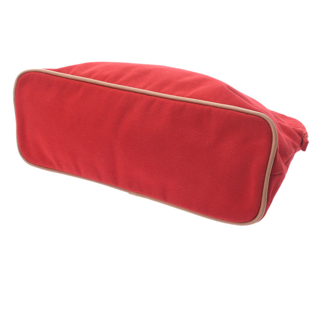 中古 エルメス HERMES レディース ポーチ レッド /ゴールド金具 キャンバス - 3