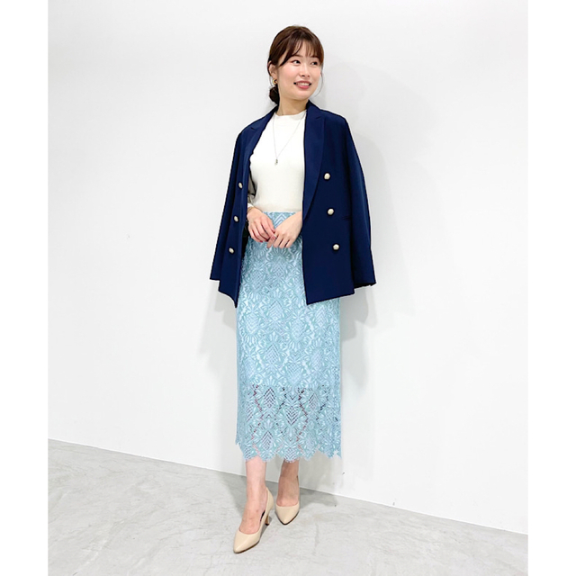 Stola. - ストラ23年新作新品☆stola.配色レースタイトスカート Stola. - ストラ23年新作新品☆stola.配色レースタイトスカート