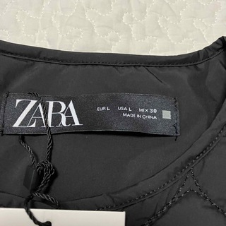 ZARA - 【新品タグ付】 ZARA ハートキルティングジャケット ブラック L 