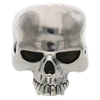 クレイジーピッグ(CRAZY PIG)のクレイジーピッグ LARGE EVIL SKULL ラージエビルスカルシルバーリング メンズ 17.5号(リング(指輪))