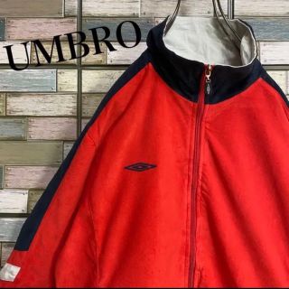 UMBRO アンブロ 刺繍ロゴ セットアップ O XL相当 ネイビー レッド www