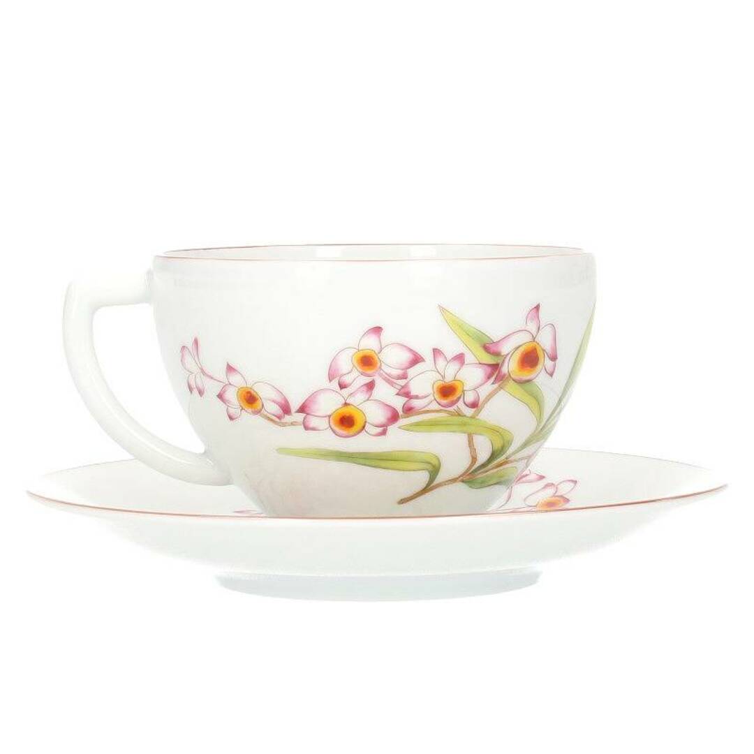 エルメス JARDIN des ORCHIDEES オーキッドの花ティーカップ&ソーサー メンズ