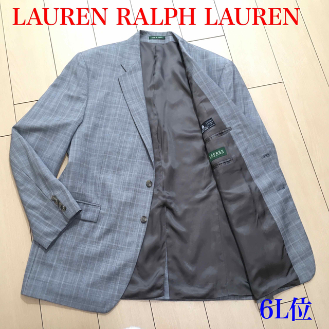 Ralph Lauren(ラルフローレン)の極美品★大きいサイズ ラルフローレン テーラードジャケット 春秋 A408 メンズのジャケット/アウター(テーラードジャケット)の商品写真