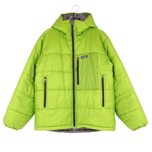 極美品 パタゴニア PATAGONIA ジャケット DAS PARKA ダスパーカ 2002 F02 フード付き 中綿入り ジップアップ アウター メンズ S ゲッコーグリーン