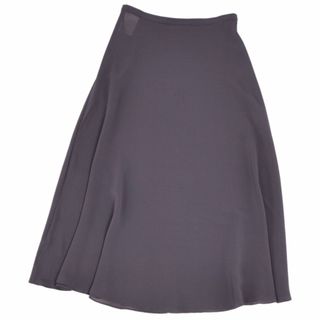 美品 クリスチャンディオール Christian Dior スカート ロングスカート フレアスカート シルク シースルー ボトムス レディース I40  USA4 F36(S相当) グレー