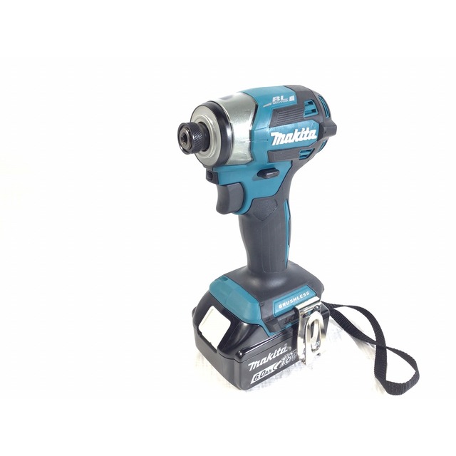 ☆未使用品 最新型 makita マキタ 18V 充電式インパクトドライバ TD173DRGX 青 ブルー バッテリー2個(18V 6.0Ah) 充電器 ケース付 66842