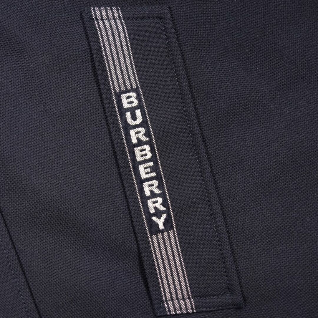 美品 バーバリー BURBERRY コート ロゴ ライナー付き フード ロングコート メンズ アウター 48(M相当) ネイビー