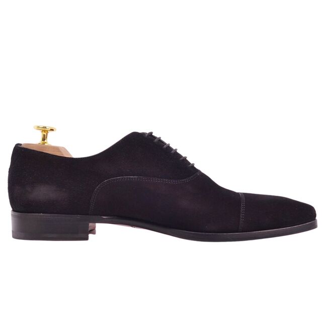 Santoni(サントーニ)の極美品 サントーニ Santoni シューズ オックスフォードシューズ スウェード ビジネスシューズ メンズ 革靴 6.5(25.5cm相当) ブラック メンズの靴/シューズ(ドレス/ビジネス)の商品写真