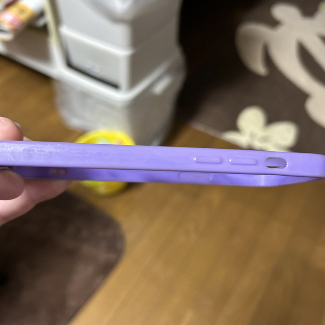 SESAME STREET(セサミストリート)のiPhone12カバー　紫　パープル　セサミストリート　エルモタイプ スマホ/家電/カメラのスマホアクセサリー(iPhoneケース)の商品写真