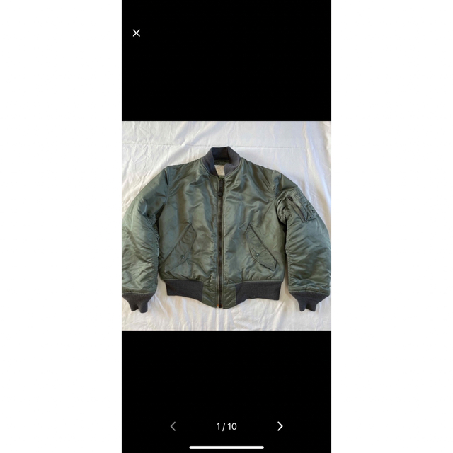 ALPHA INDUSTRIES(アルファインダストリーズ)の2着セット50s ビンテージ L-2B 実物 80s ma-1 8279-G メンズのジャケット/アウター(フライトジャケット)の商品写真