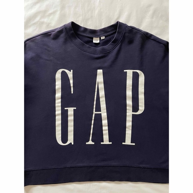 GAP(ギャップ)のGAP ビッグロゴ スウェット woman L ネイビー /オールド復刻デカロゴ レディースのトップス(トレーナー/スウェット)の商品写真