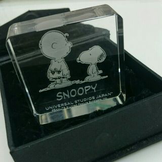 スヌーピー(SNOOPY)のSNOOPY♥ガラスの置物(ガラス)