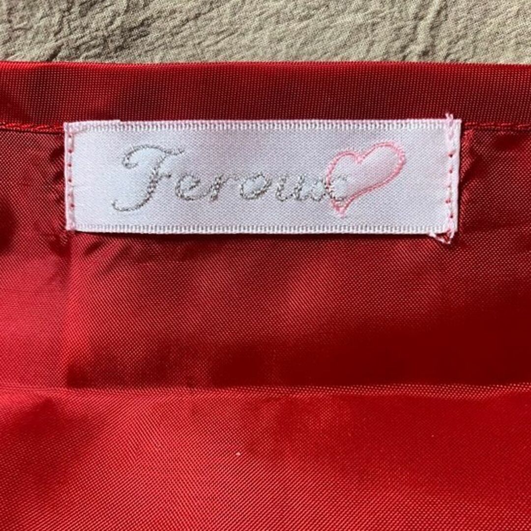 Feroux(フェルゥ)の7分袖 小花柄 シフォン 裾2段フリル レース ワンピース キャミ セットアップ レディースのワンピース(ひざ丈ワンピース)の商品写真