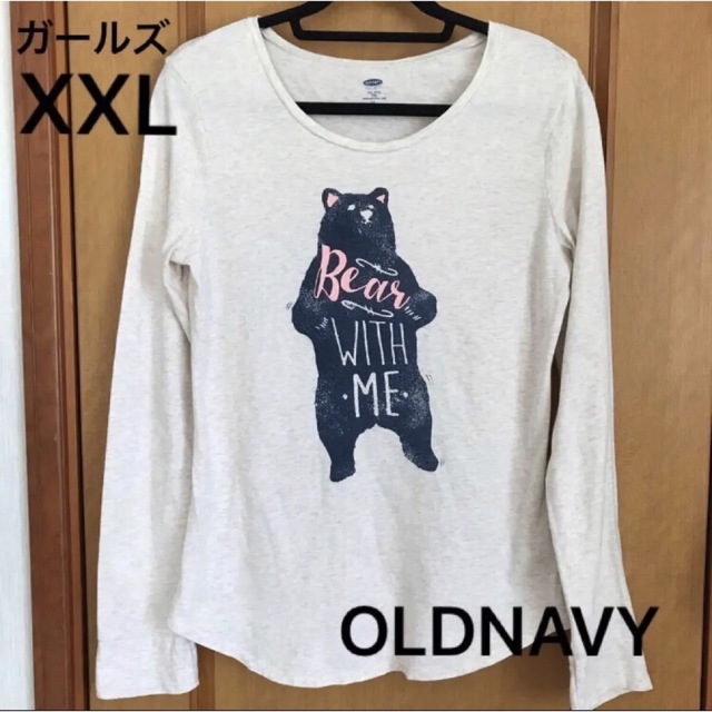 Old Navy(オールドネイビー)の【匿名配送！送料無料】オールドネイビー★ロングスリーブ★Tシャツ★ガールズXXL キッズ/ベビー/マタニティのキッズ服女の子用(90cm~)(Tシャツ/カットソー)の商品写真