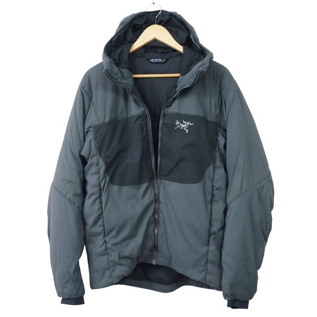 美品 アークテリクス ARC'TERYX プロトン AR フーディー メンズ M 中綿 ジャケット アウター ジップアップ アウトドア M グレー