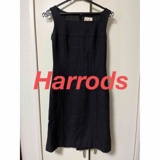 ハロッズ(Harrods)のHarrods ハロッズ　ワンピース　黒(ひざ丈ワンピース)