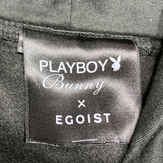 EGOIST(エゴイスト)の【レア】PLAYBOY × EGOIST コラボ パーカー ブラック レディースのトップス(パーカー)の商品写真